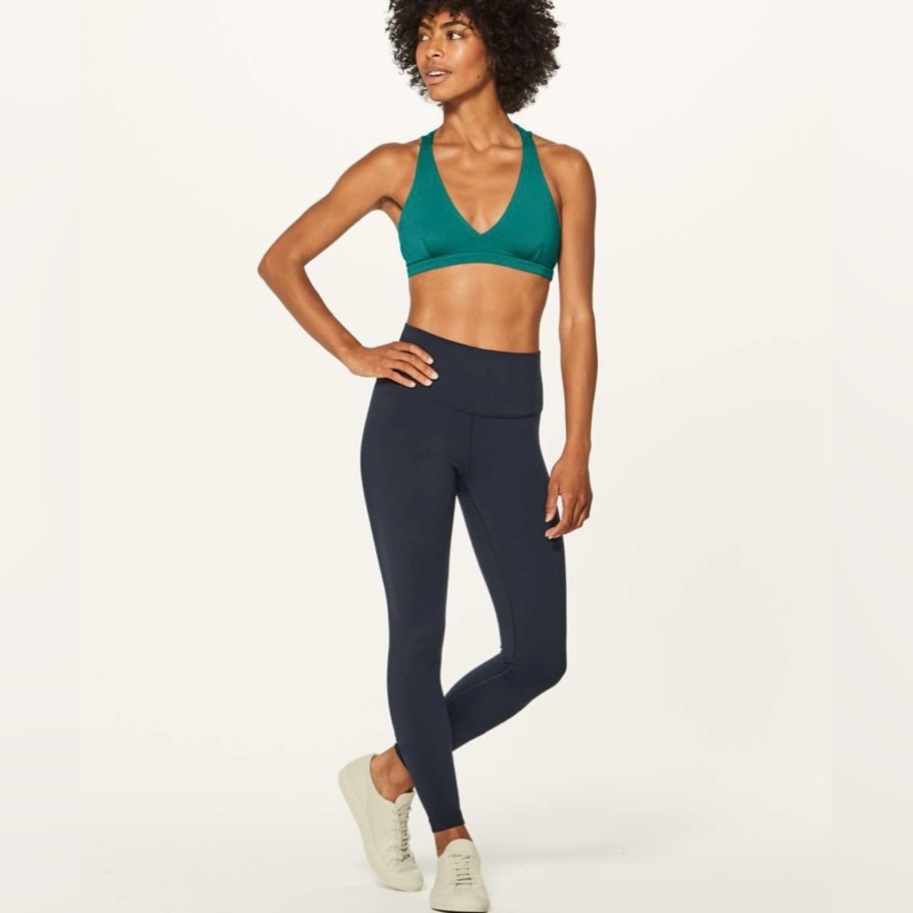 Lululemon Raise The‎ Barre Bra Olive Green Womens Size 8